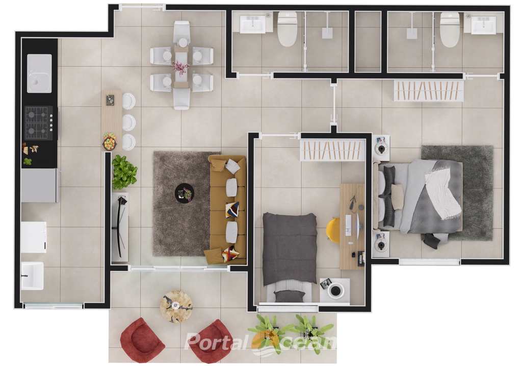 Apartamento em Itanhaém, no bairro Centro