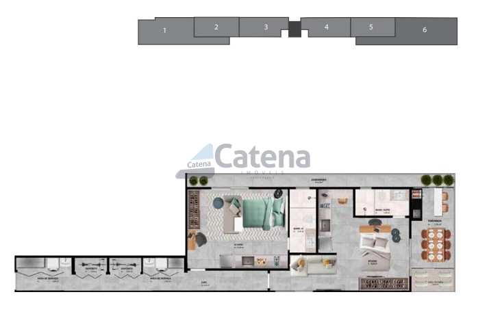 Apartamento em Vitória, no bairro Barro Vermelho