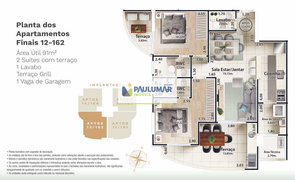 Apartamento à venda com 2 quartos, 91m² - Foto 76