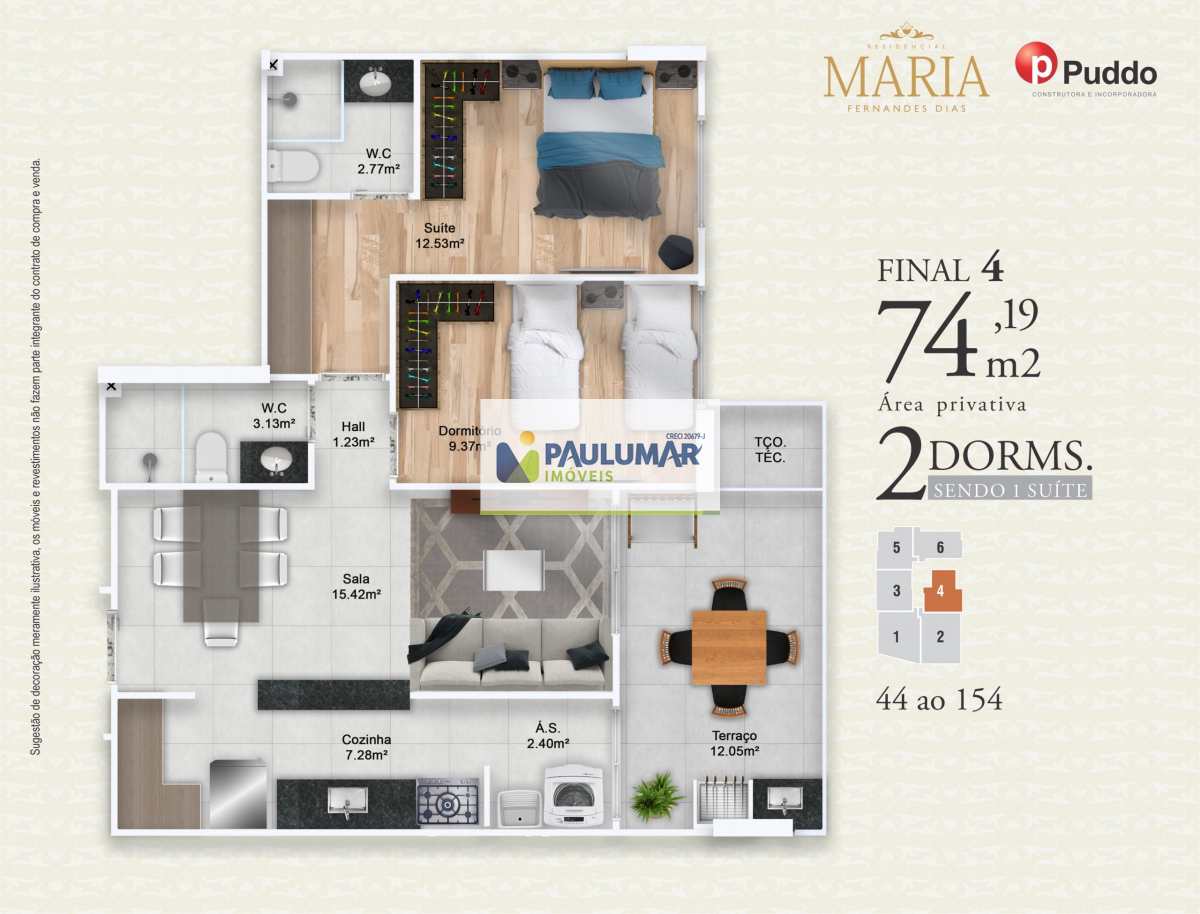 Apartamento à venda com 3 quartos, 110m² - Foto 16