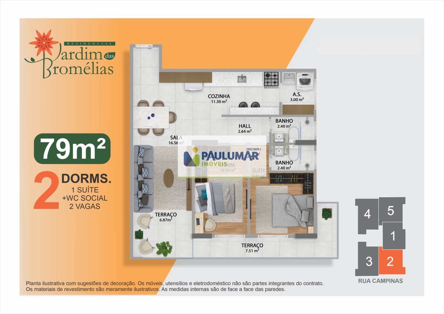 Apartamento à venda com 2 quartos, 79m² - Foto 17