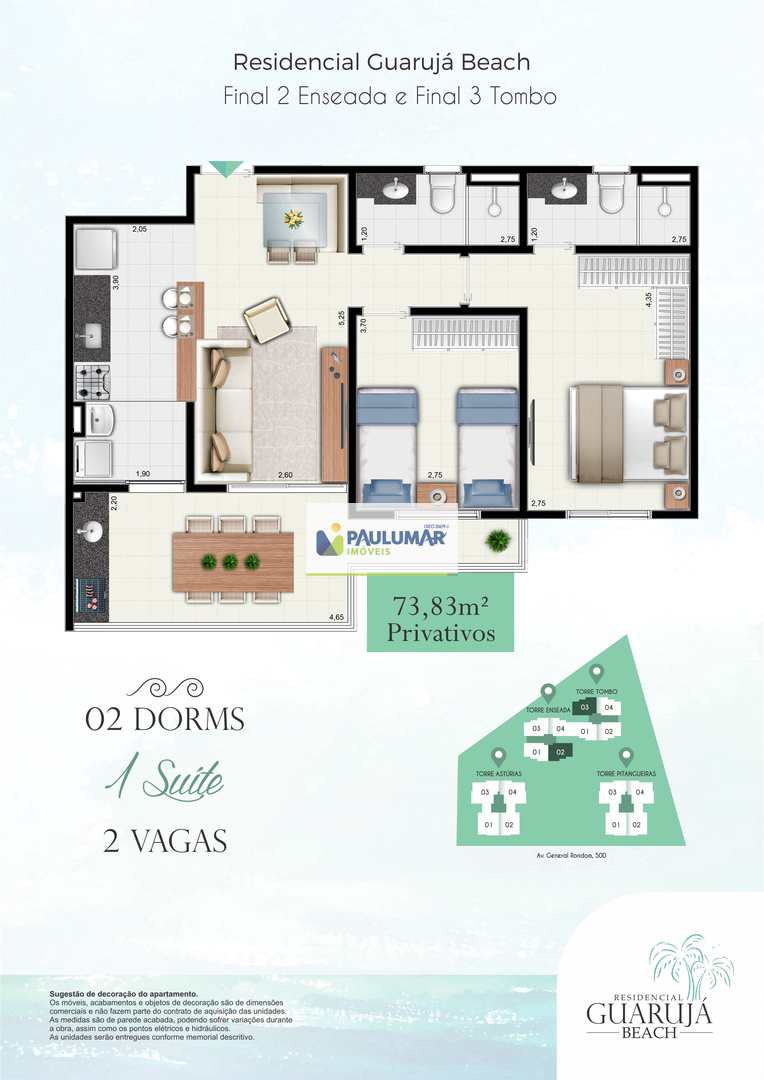 Apartamento à venda com 2 quartos, 73m² - Foto 43