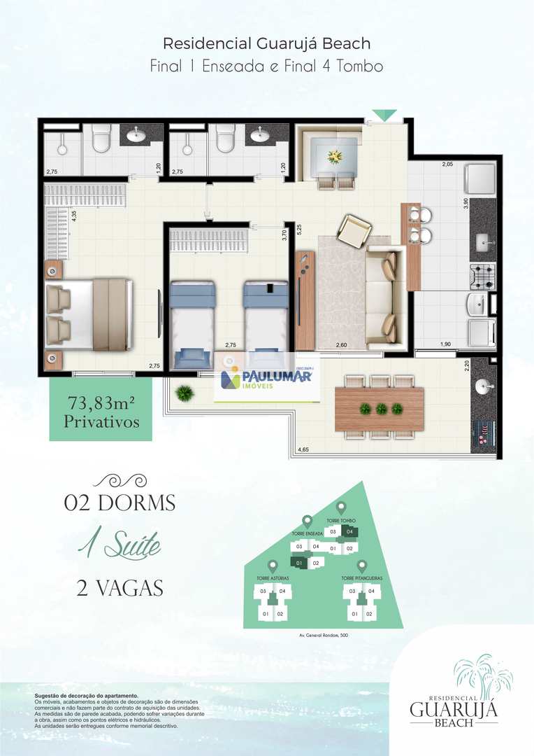 Apartamento à venda com 2 quartos, 73m² - Foto 41