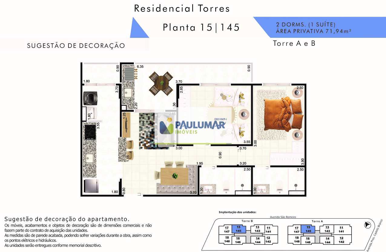 Apartamento à venda com 2 quartos, 71m² - Foto 13