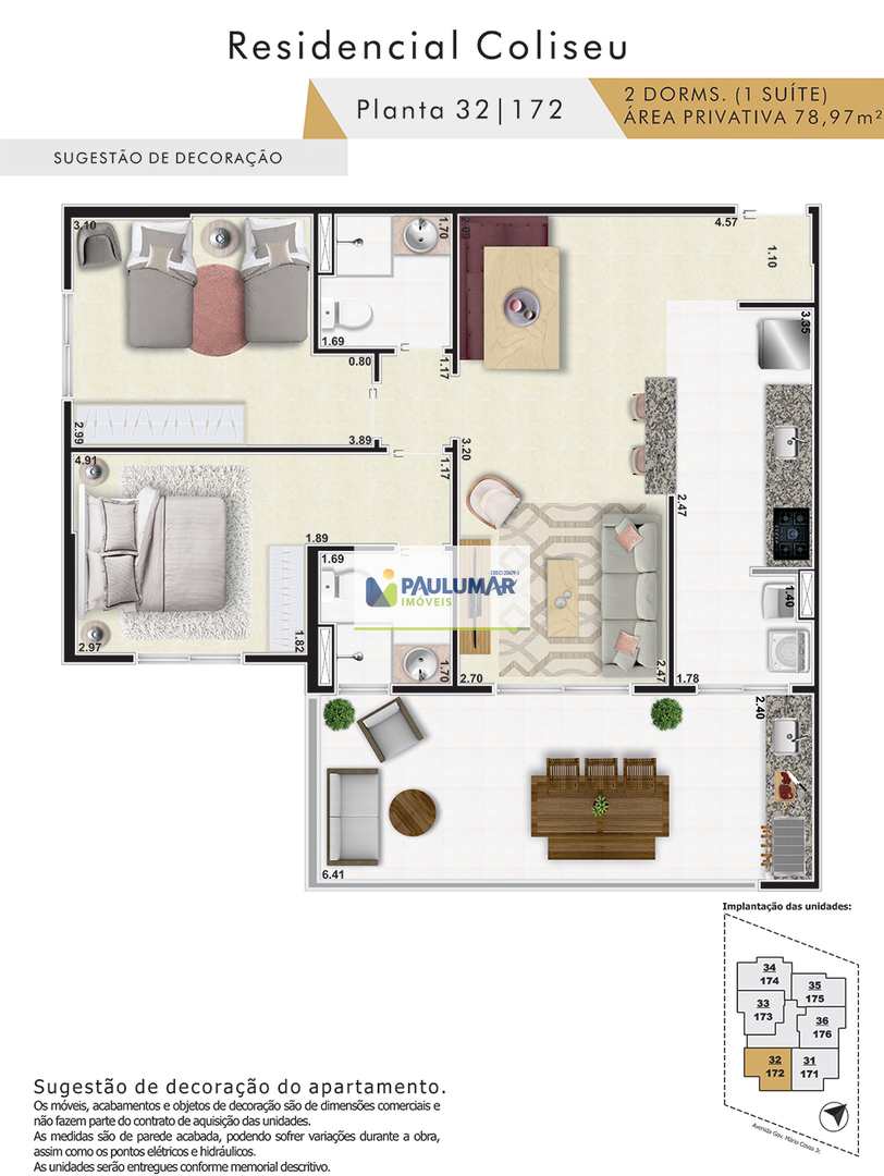 Apartamento à venda com 2 quartos, 79m² - Foto 9