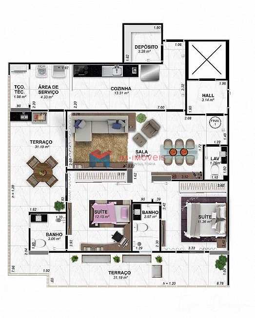 Apartamento à venda com 2 quartos, 119m² - Foto 15