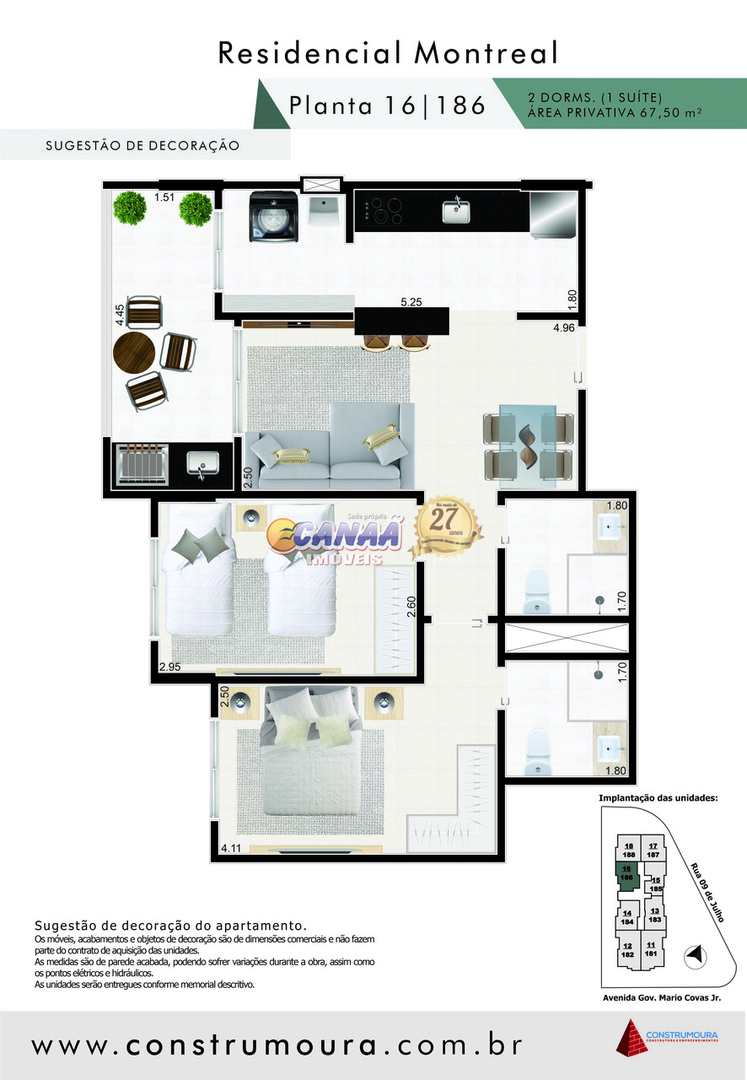 Apartamento à venda com 2 quartos, 67m² - Foto 4