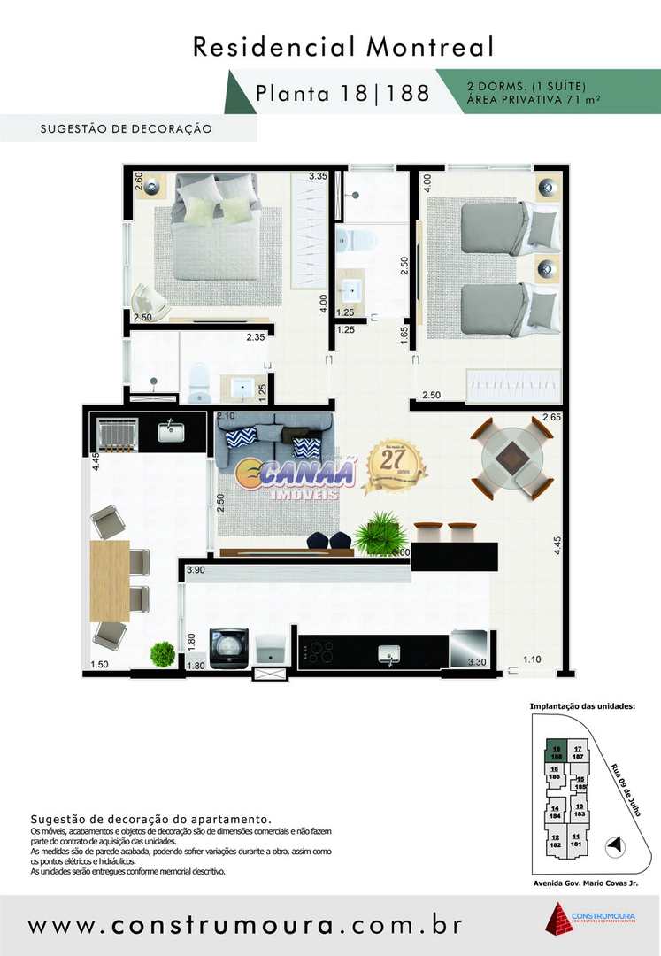 Apartamento com 2 dorms, Jardim Praia Grande, Mongaguá - R$ 463