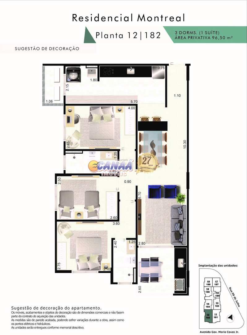 Apartamento à venda com 3 quartos, 96m² - Foto 13