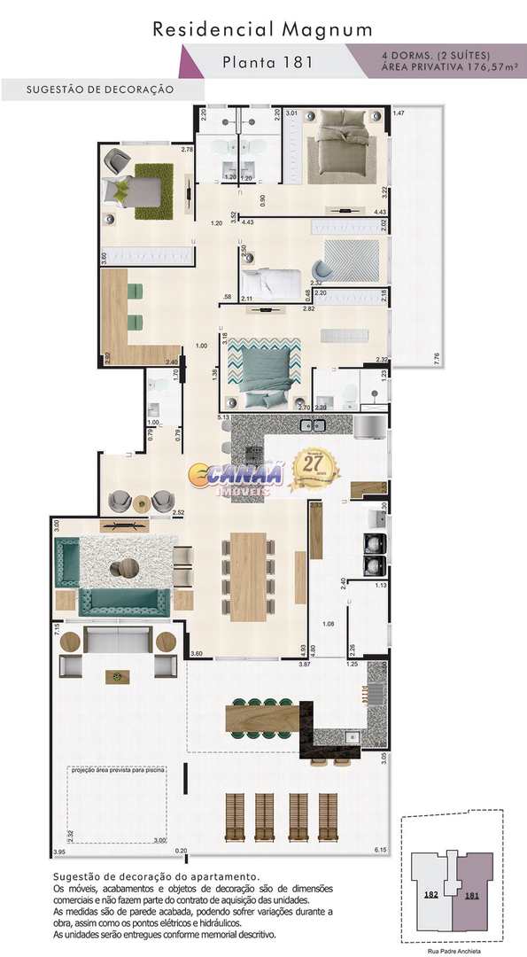 Apartamento à venda com 4 quartos, 176m² - Foto 16