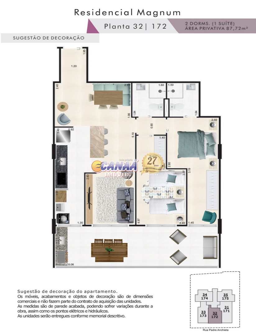 Apartamento à venda com 2 quartos, 87m² - Foto 12