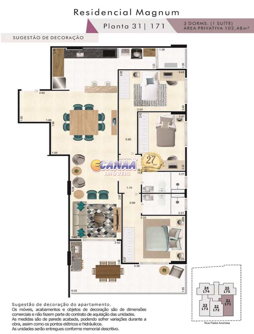 Apartamento à venda com 3 quartos, 102m² - Foto 14