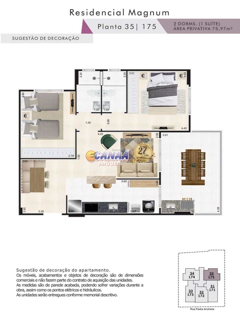 Apartamento à venda com 2 quartos, 75m² - Foto 15