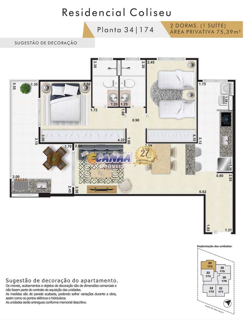 Apartamento à venda com 2 quartos, 75m² - Foto 11