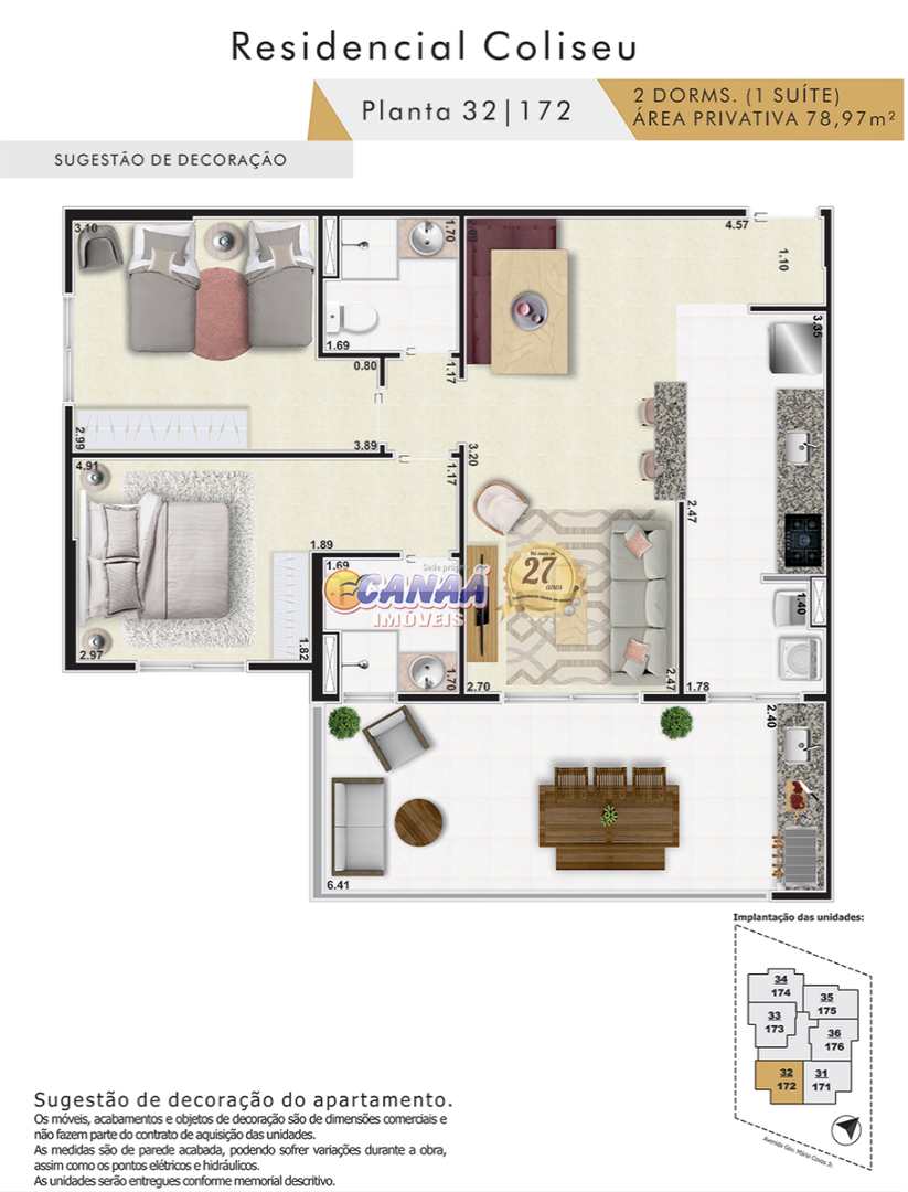 Apartamento à venda com 2 quartos, 78m² - Foto 12