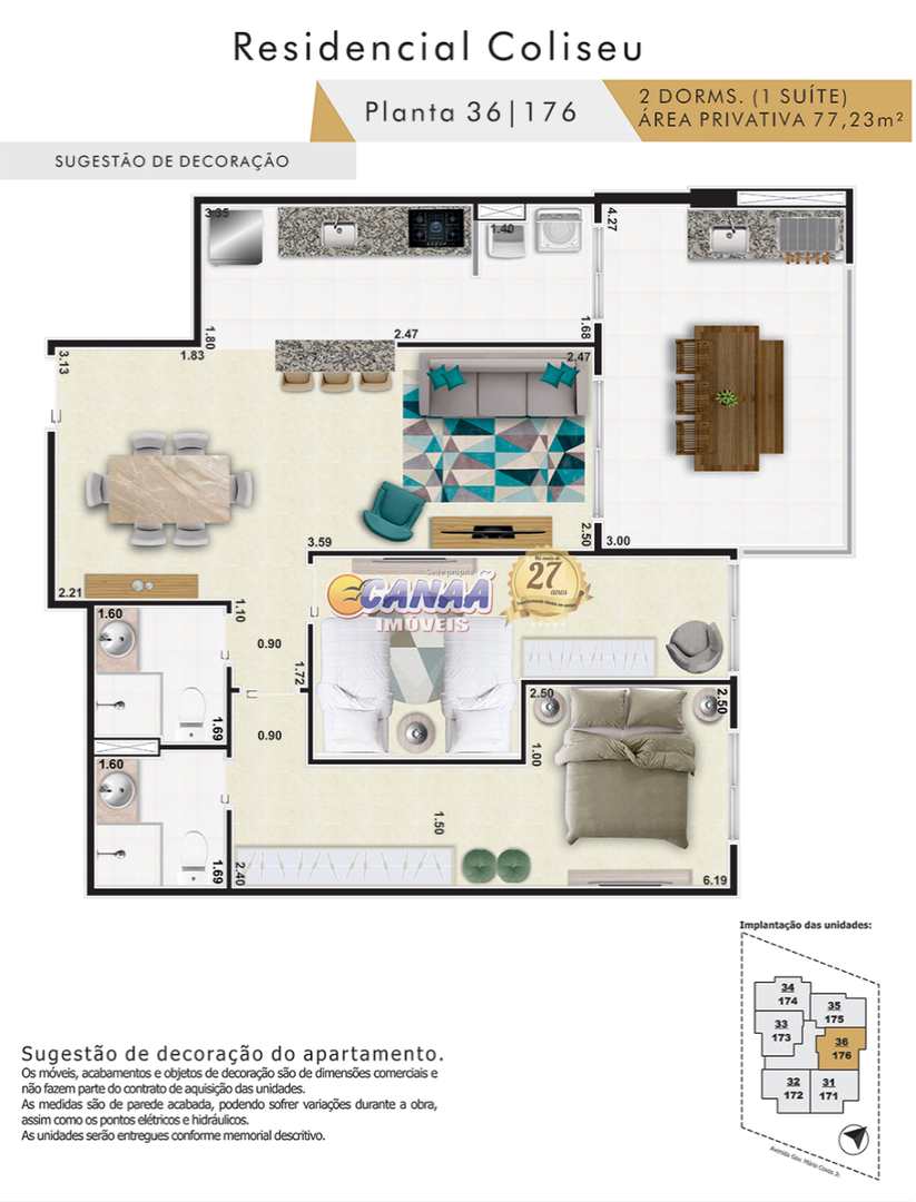 Apartamento à venda com 2 quartos, 77m² - Foto 11