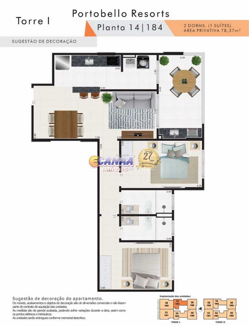 Apartamento à venda com 2 quartos, 78m² - Foto 17