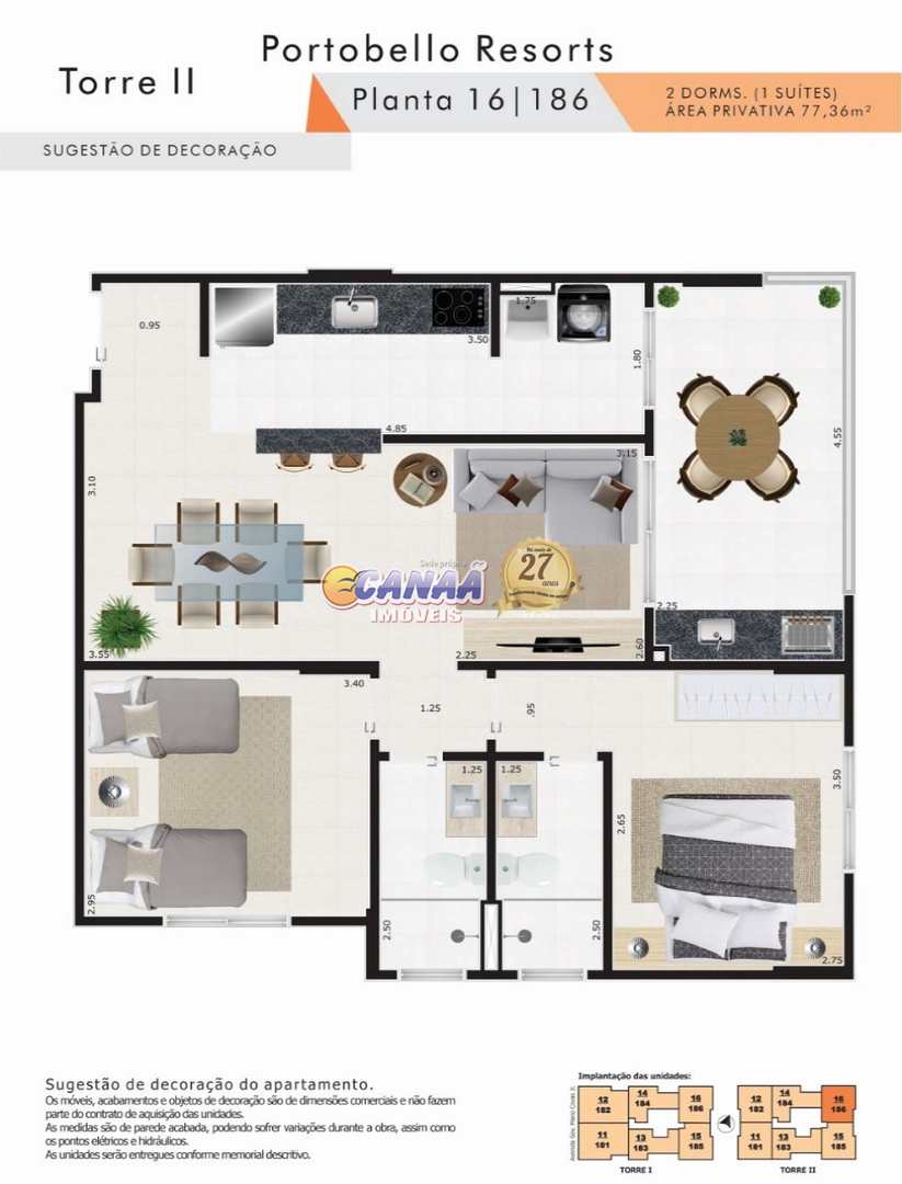 Apartamento à venda com 2 quartos, 77m² - Foto 16