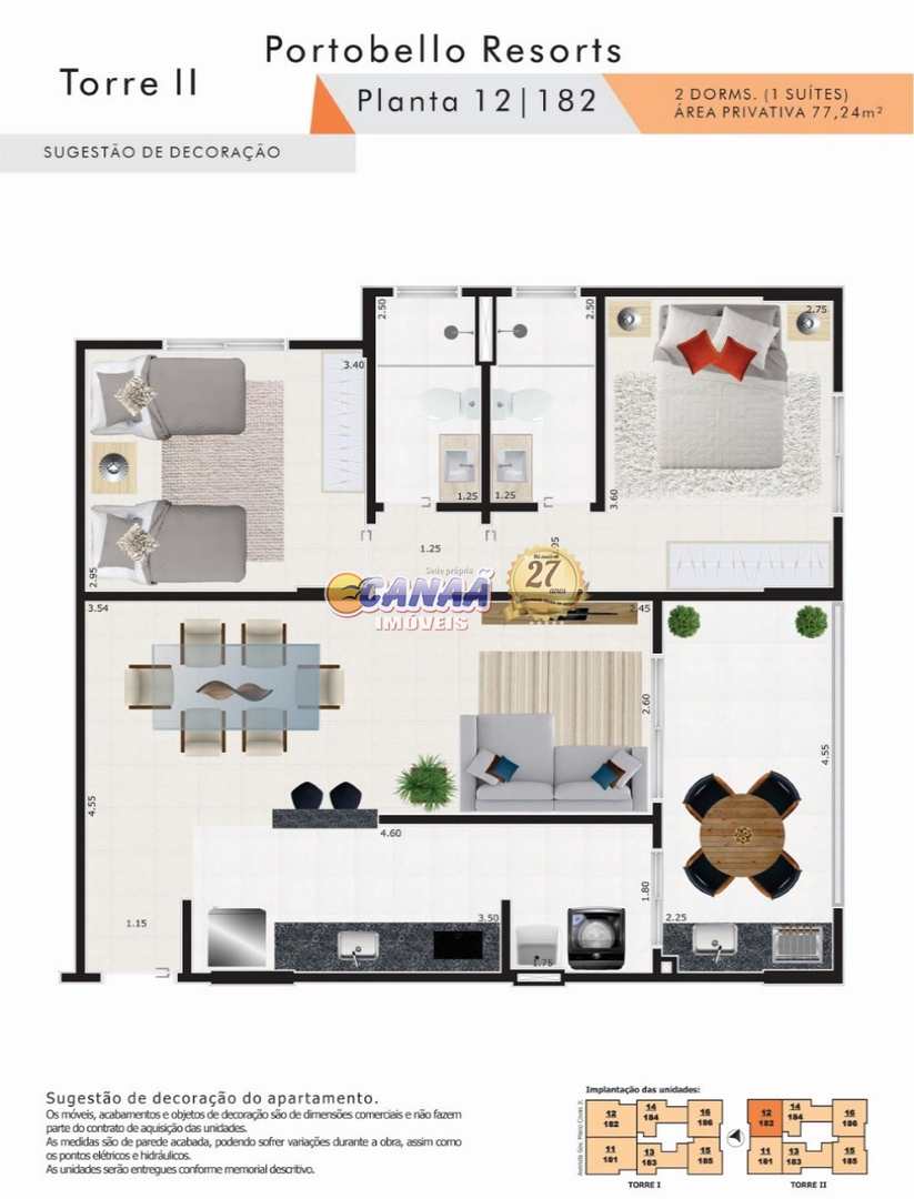 Apartamento à venda com 2 quartos, 77m² - Foto 16