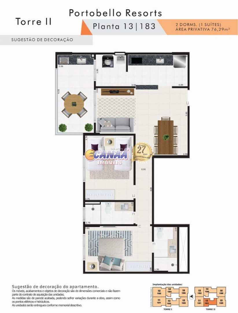 Apartamento à venda com 2 quartos, 76m² - Foto 17