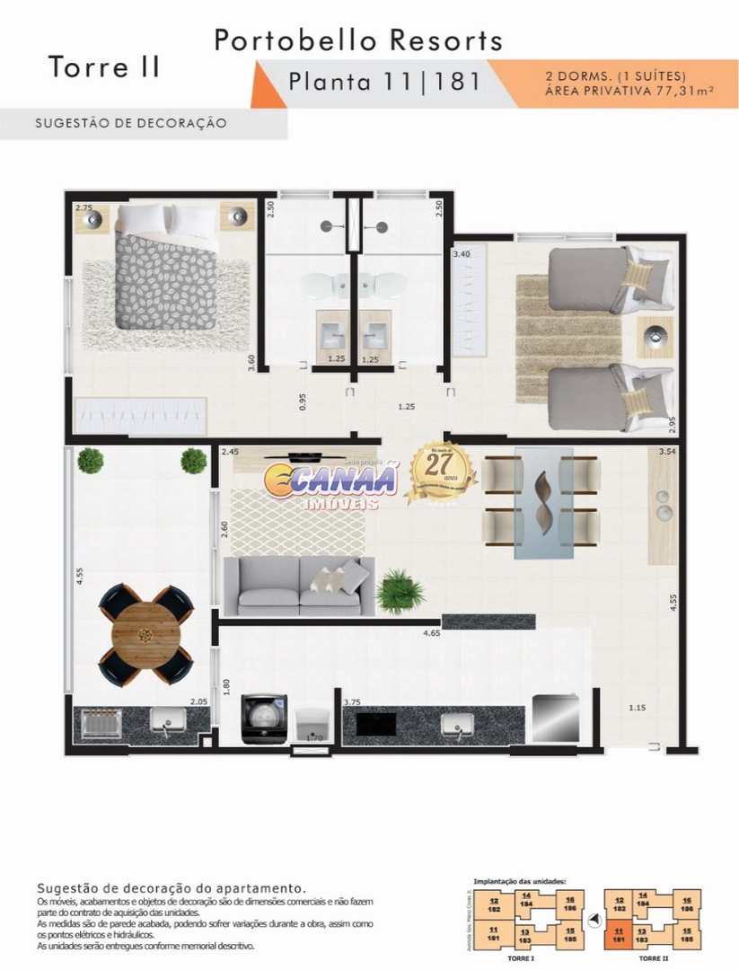 Apartamento à venda com 2 quartos, 77m² - Foto 16