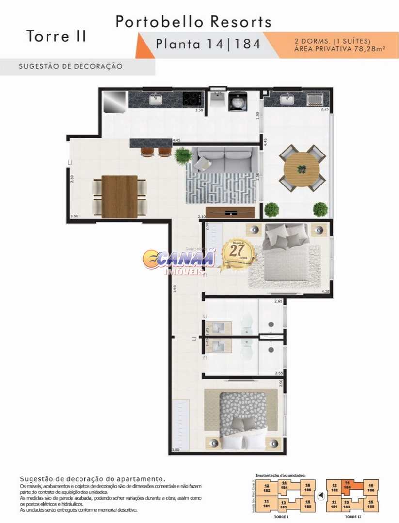 Apartamento à venda com 2 quartos, 78m² - Foto 17