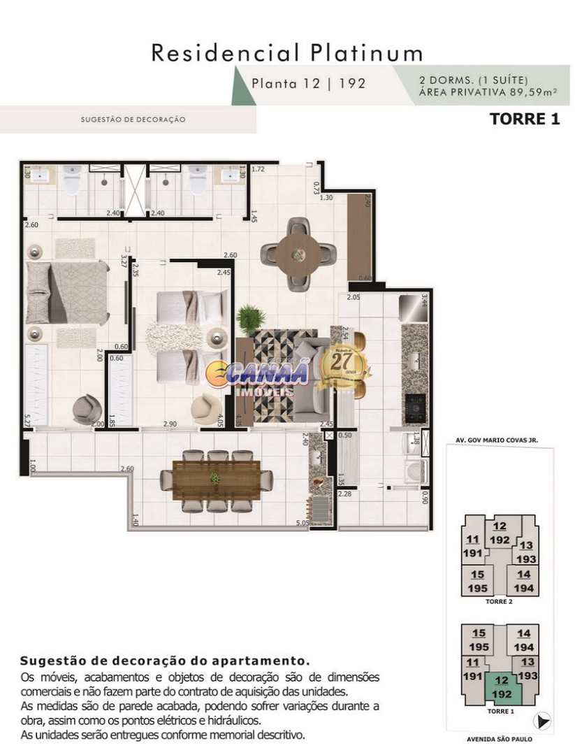 Apartamento à venda com 2 quartos, 89m² - Foto 23