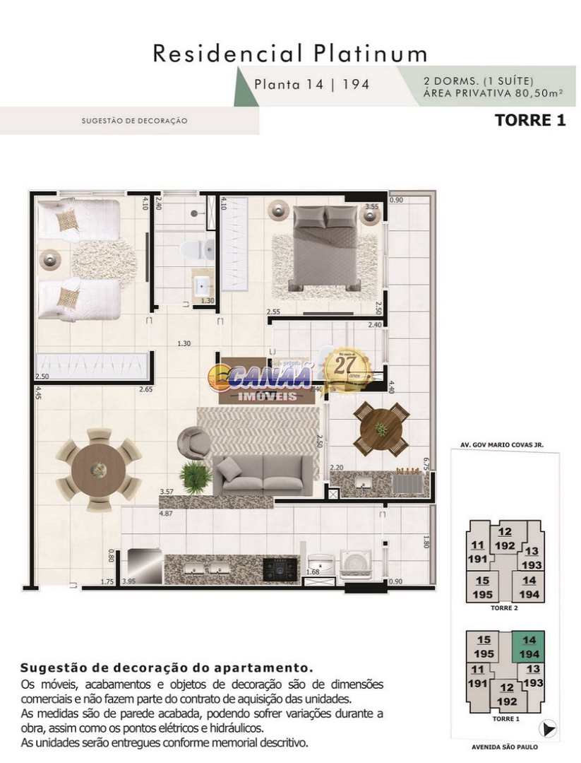 Apartamento à venda com 2 quartos, 80m² - Foto 23