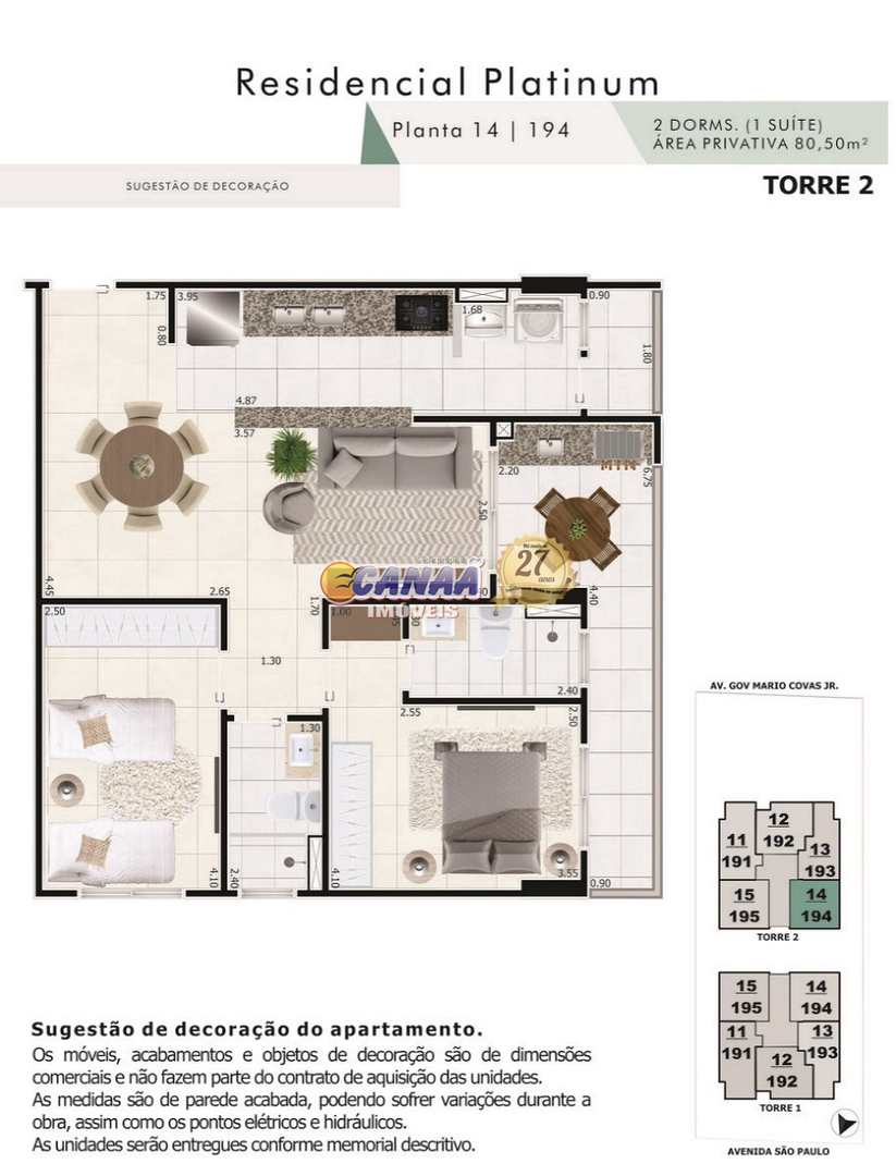 Apartamento à venda com 2 quartos, 80m² - Foto 23