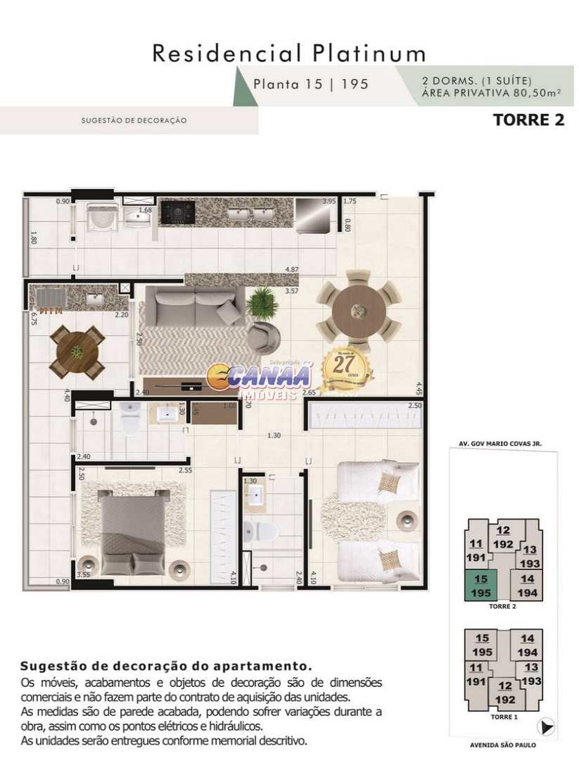 Apartamento à venda com 2 quartos, 80m² - Foto 23