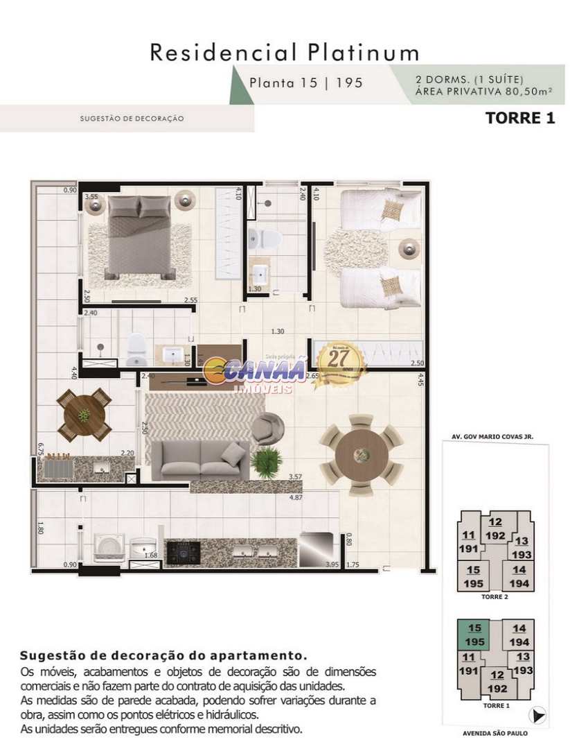 Apartamento à venda com 2 quartos, 80m² - Foto 23