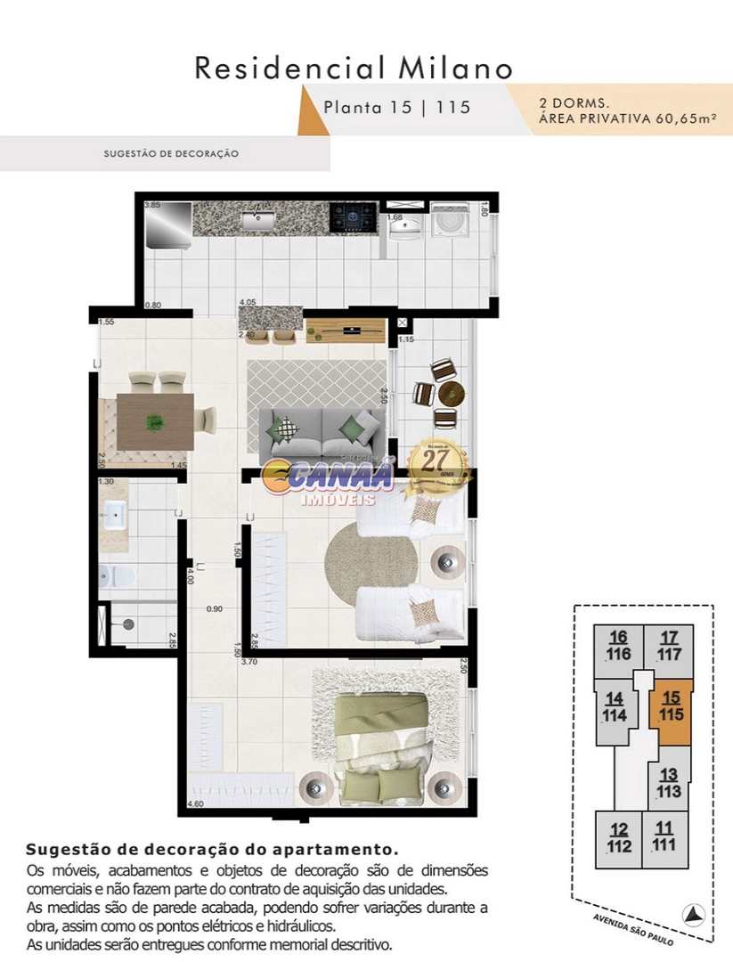 Apartamento à venda com 2 quartos, 60m² - Foto 5