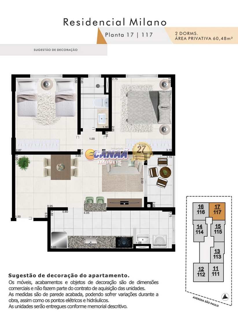 Apartamento à venda com 2 quartos, 60m² - Foto 5