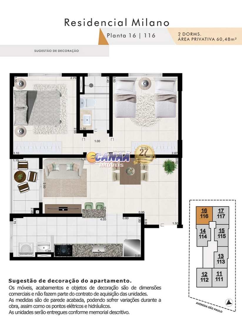 Apartamento à venda com 2 quartos, 60m² - Foto 5