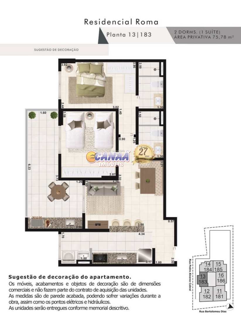 Apartamento à venda com 2 quartos, 75m² - Foto 19