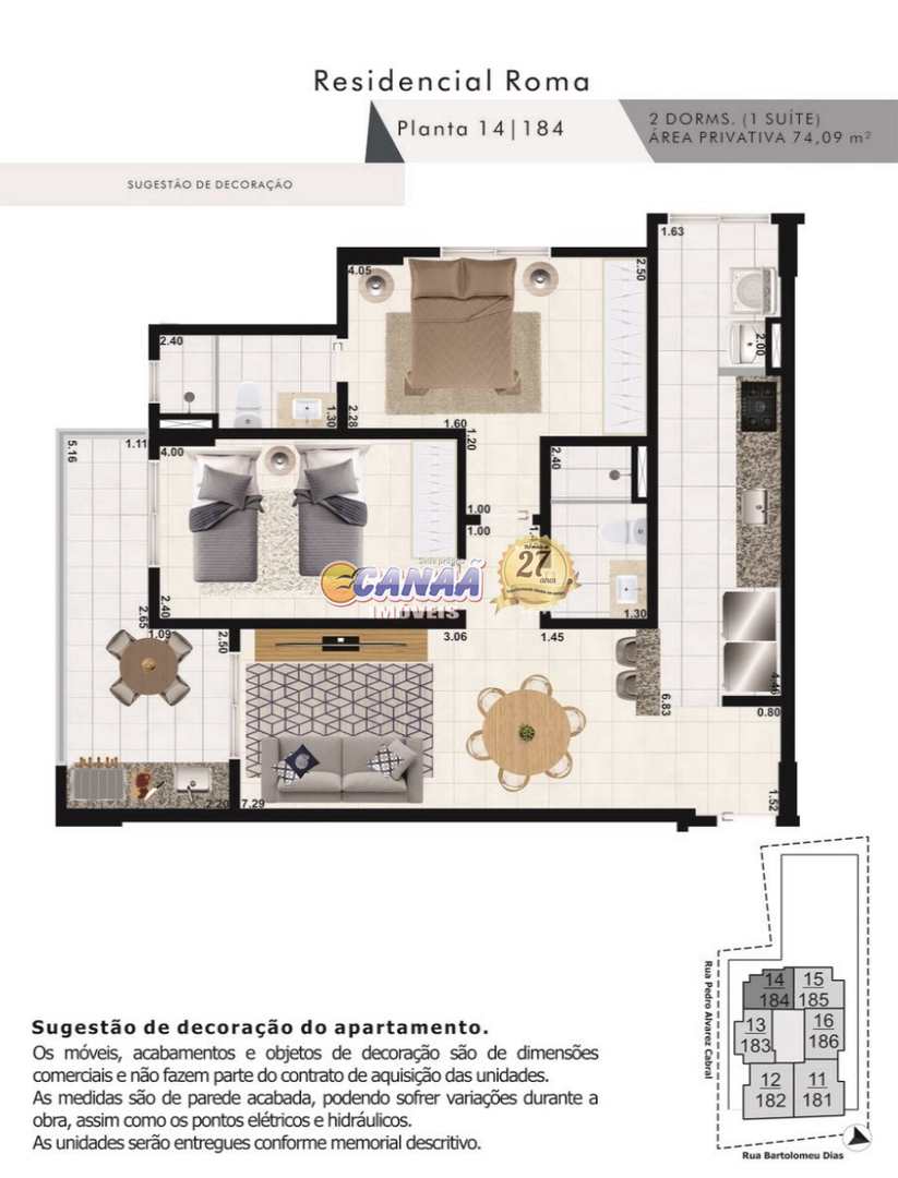 Apartamento à venda com 2 quartos, 74m² - Foto 19