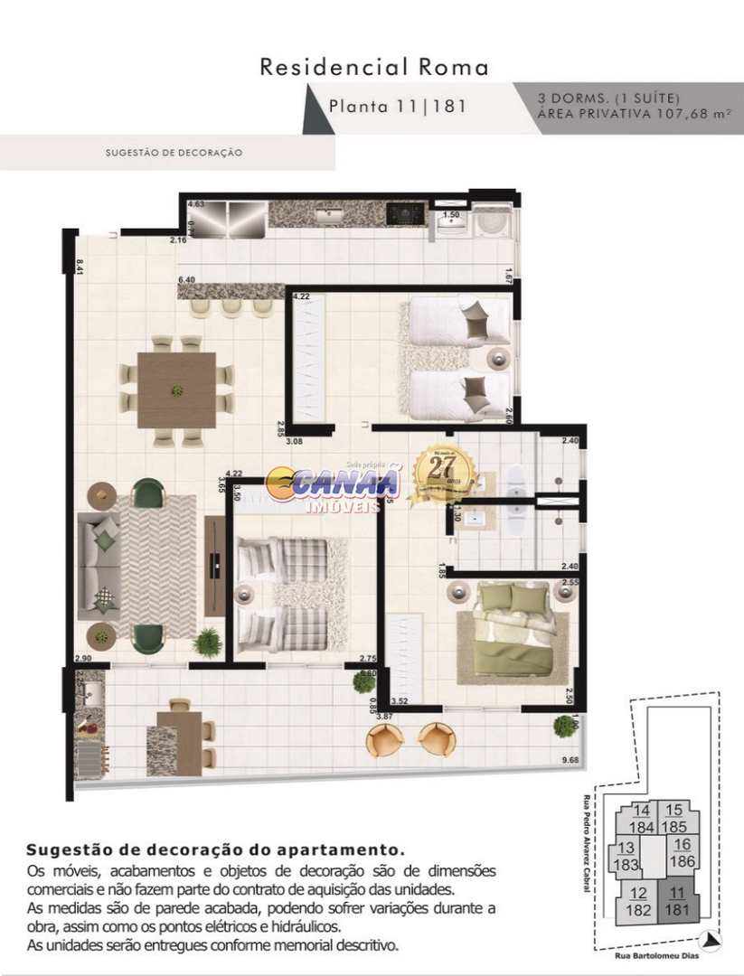 Apartamento à venda com 3 quartos, 107m² - Foto 19