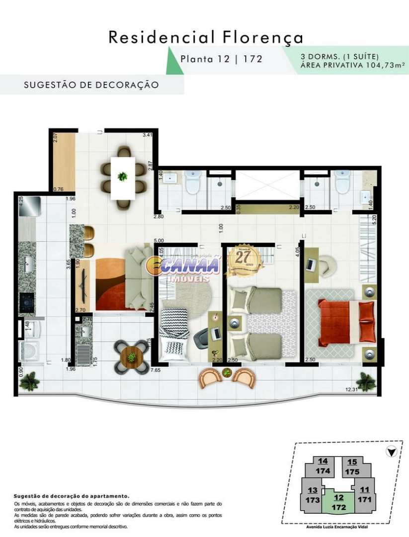 Apartamento à venda com 3 quartos, 104m² - Foto 12