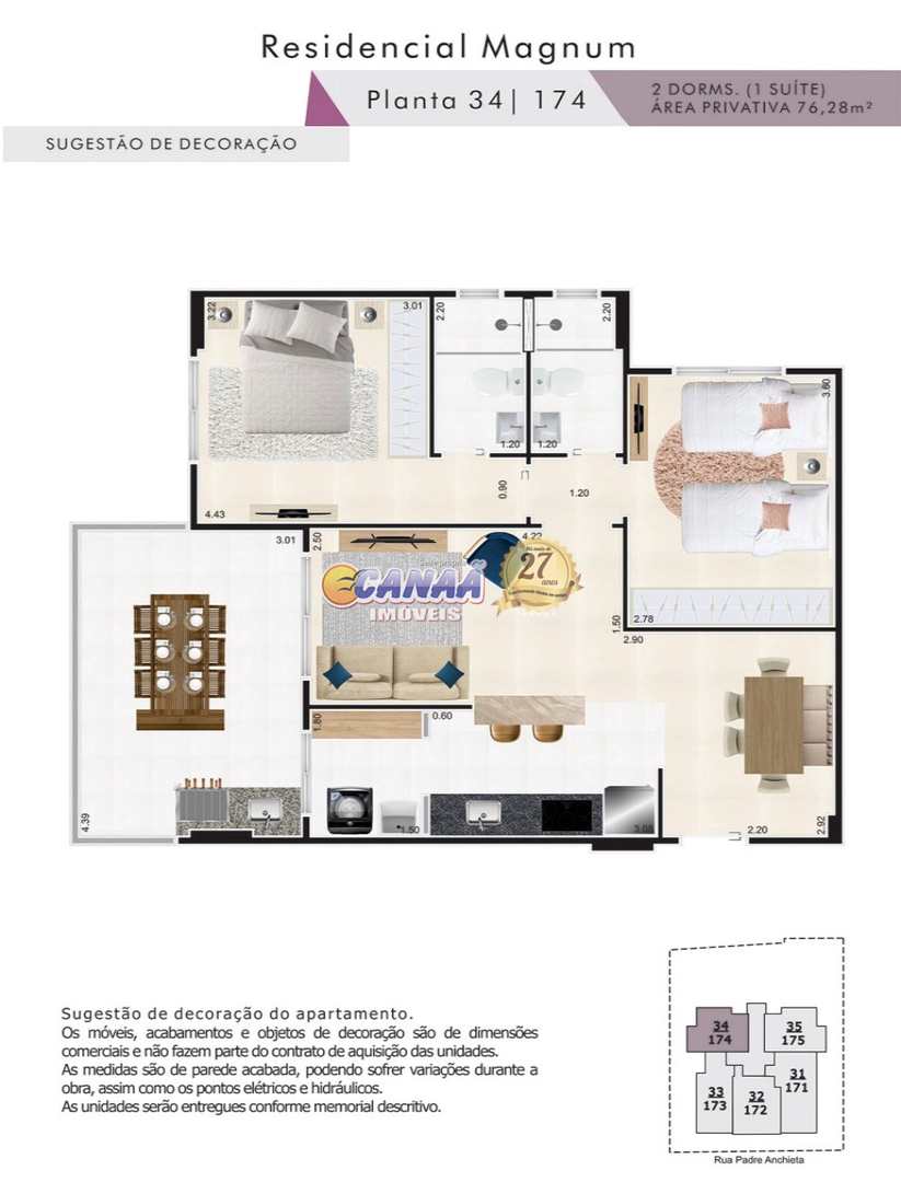 Apartamento à venda com 2 quartos, 76m² - Foto 16