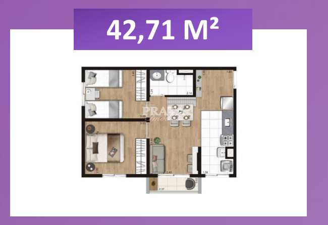 Apartamento à venda com 2 quartos, 42m² - Foto 19