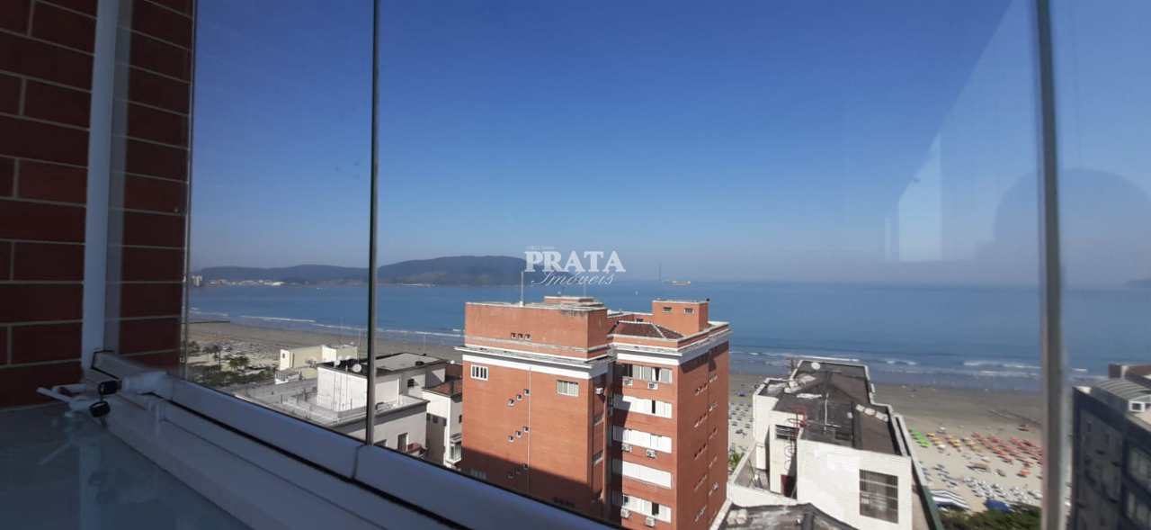 BOQUEIRÃO SANTOS 1 SUÍTE 2 VAGAS GARAGEM DEMARCADAS VISTA MAR