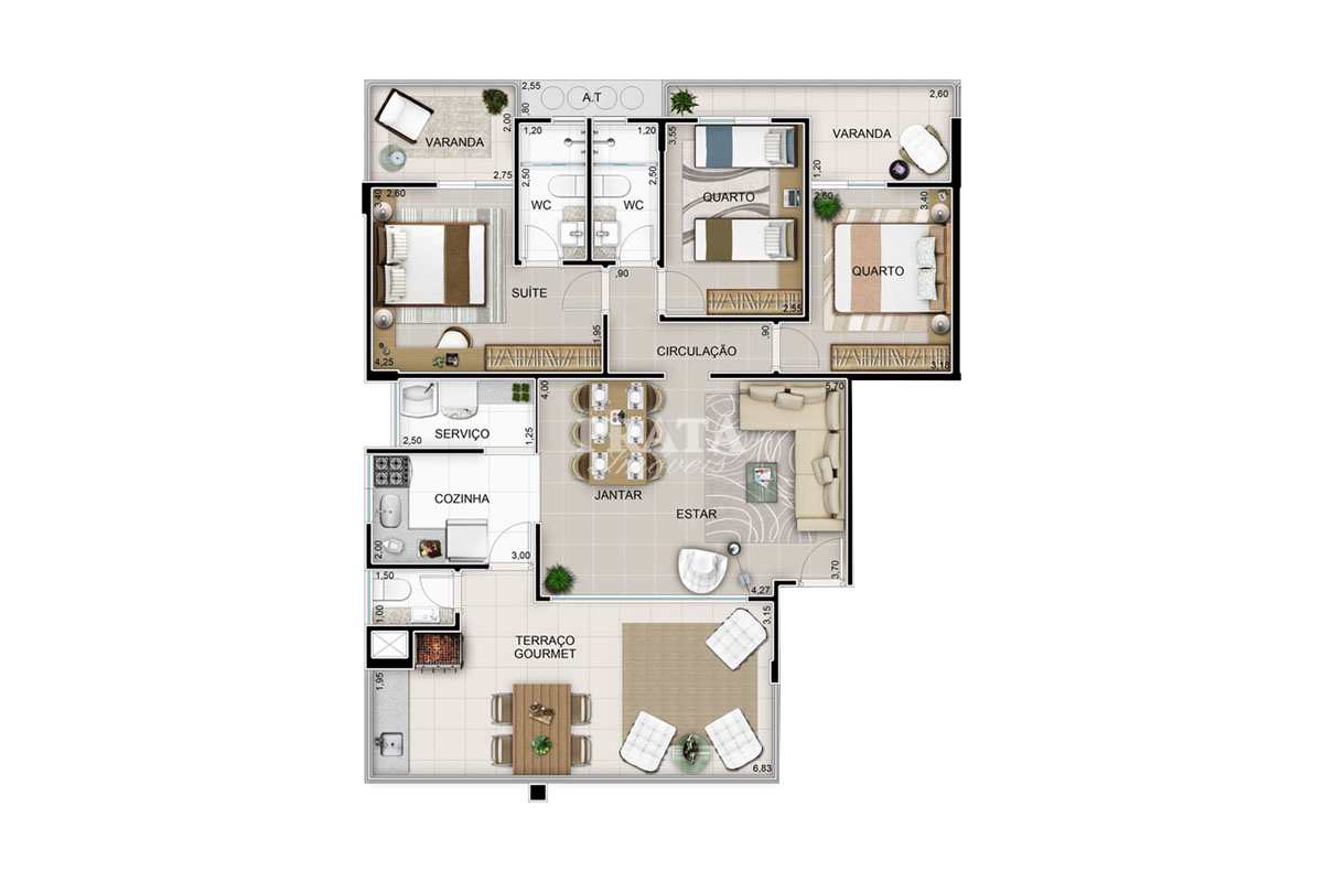 Apartamento à venda com 3 quartos, 118m² - Foto 41