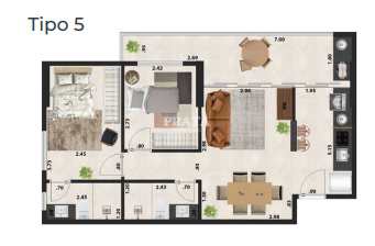 Apartamento à venda com 2 quartos, 64m² - Foto 9