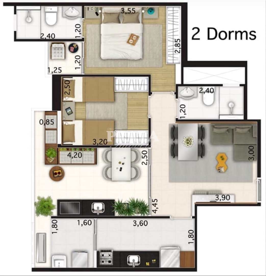 Apartamento à venda com 2 quartos, 80m² - Foto 27