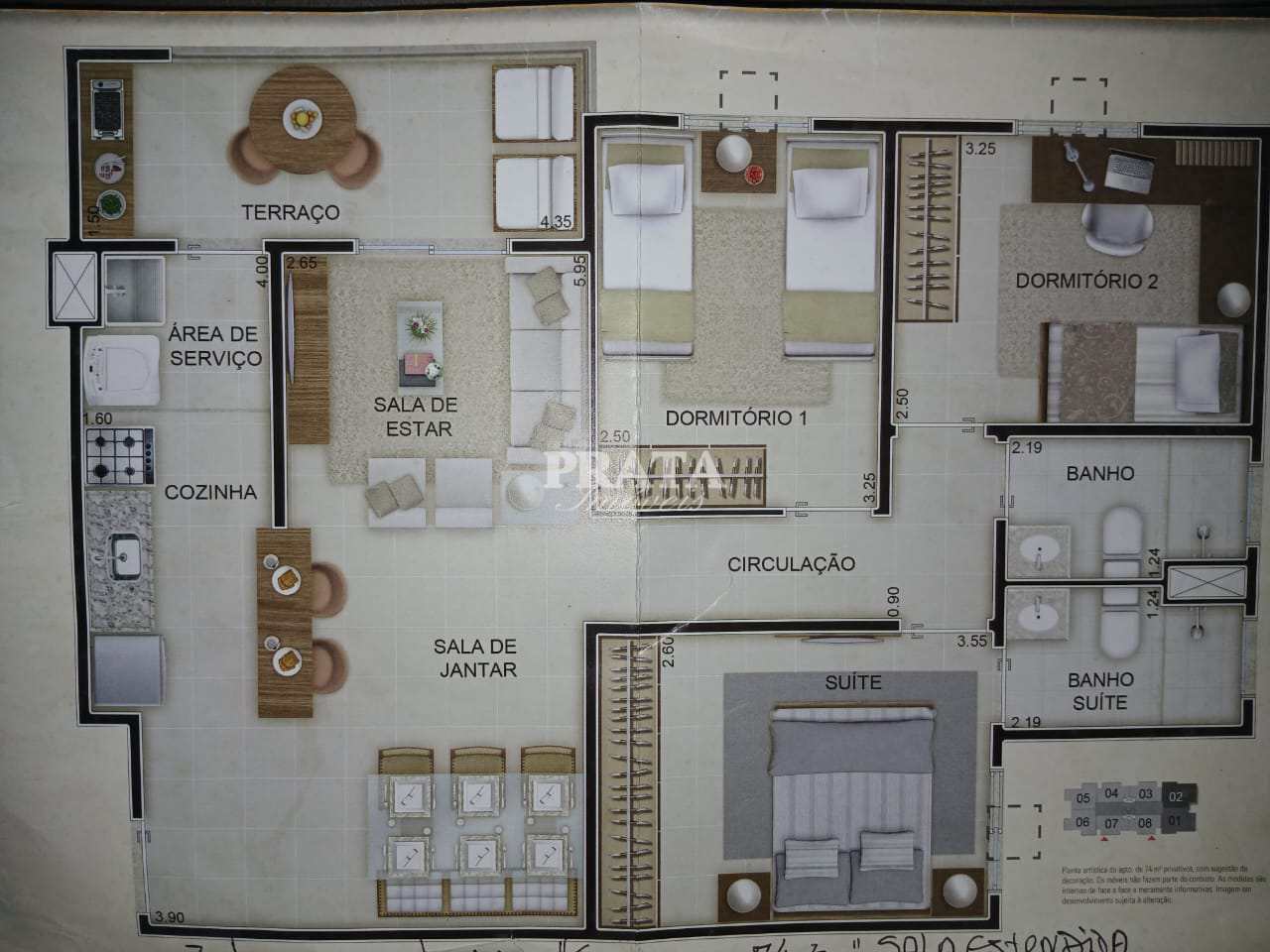 Apartamento à venda com 3 quartos, 74m² - Foto 14