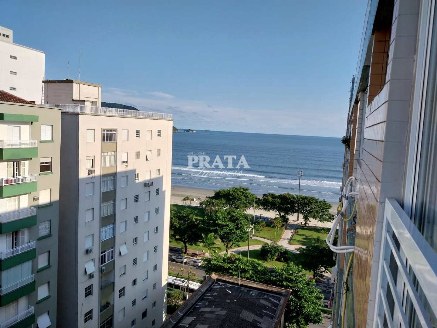 EMBARÉ SANTOS 1 DORMITÓRIO 1 VAGA GARAGEM VISTA MAR