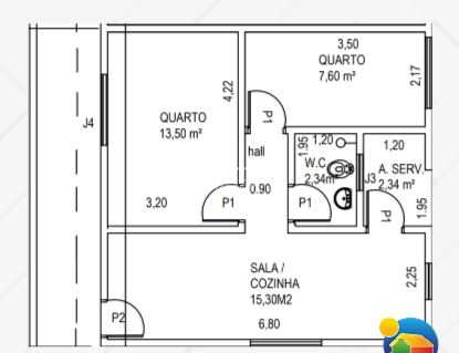 Casa à venda com 2 quartos, 47m² - Foto 1