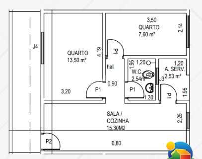 Casa à venda com 2 quartos, 46m² - Foto 1