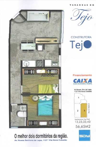 Apartamento à venda com 2 quartos, 56m² - Foto 5