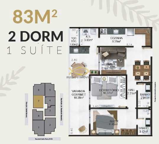 Apartamento à venda com 1 quarto, 62m² - Foto 10